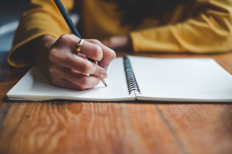 a person explores cognitive distortions through journaling