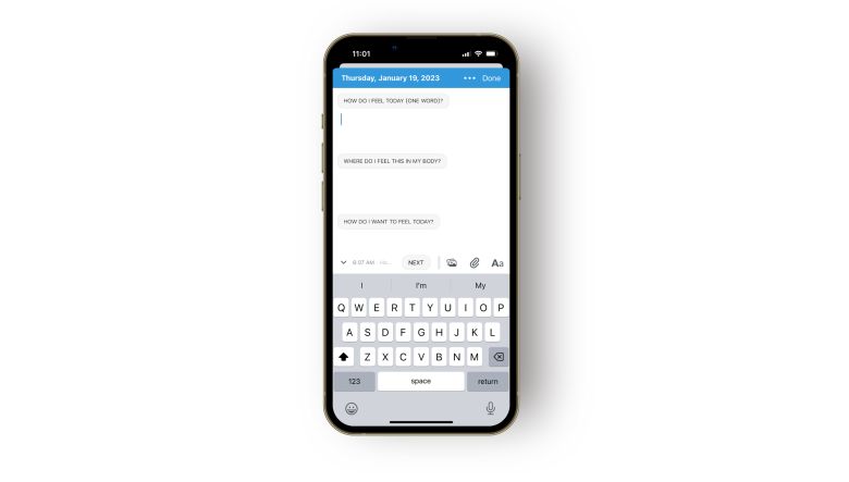 An example of a digital daily log journal
