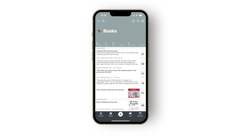 An example of a digital learning journal