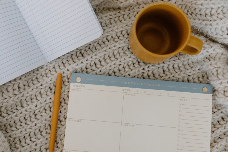 A weekly planner 