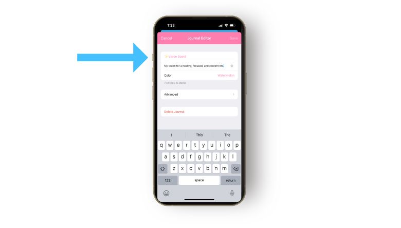Creating a journal with the Day One app 