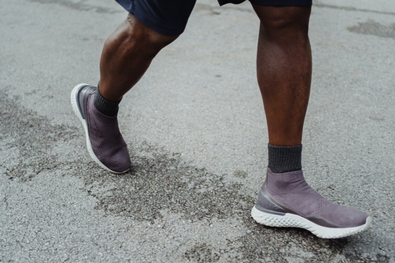 A person running as a form of stress relief 