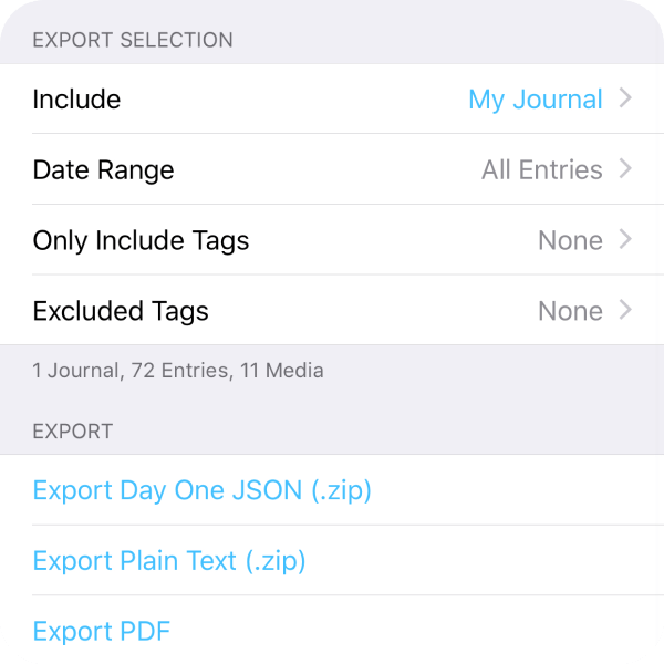 A variety of export options ensure your entries always stay yours image.