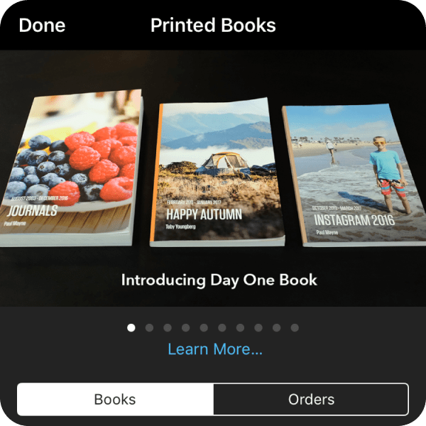 Create high quality printed books and flip through the pages of your life story image.